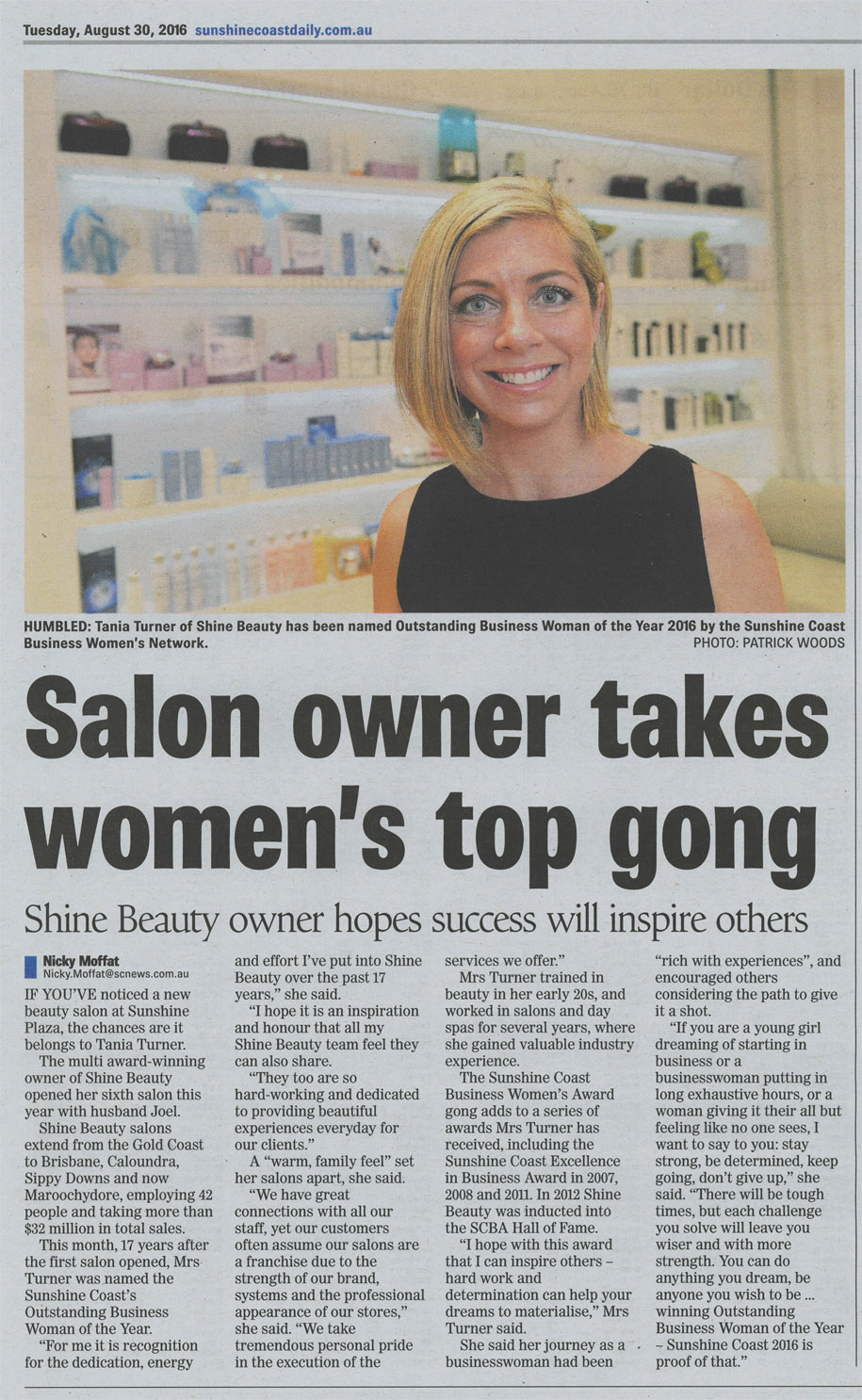 salon owner takes womens top gong